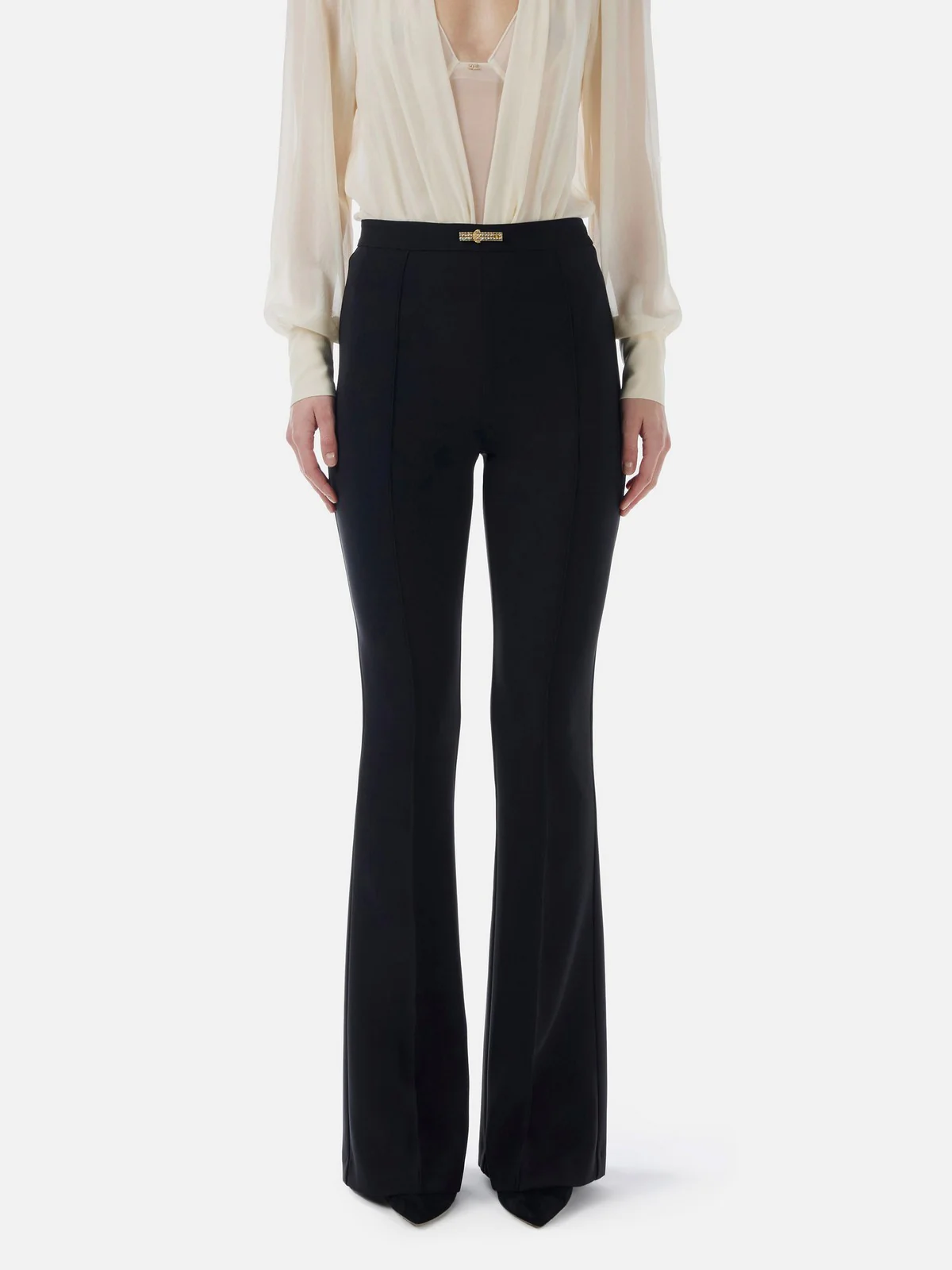 ELISABETTA FRANCHI Pantalone Donna  PA09952E2-110 Nero - Image 2