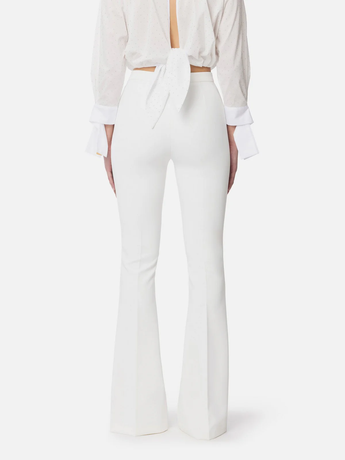 ELISABETTA FRANCHI Pantalone Donna PA09952E2-360 Avorio - Image 4