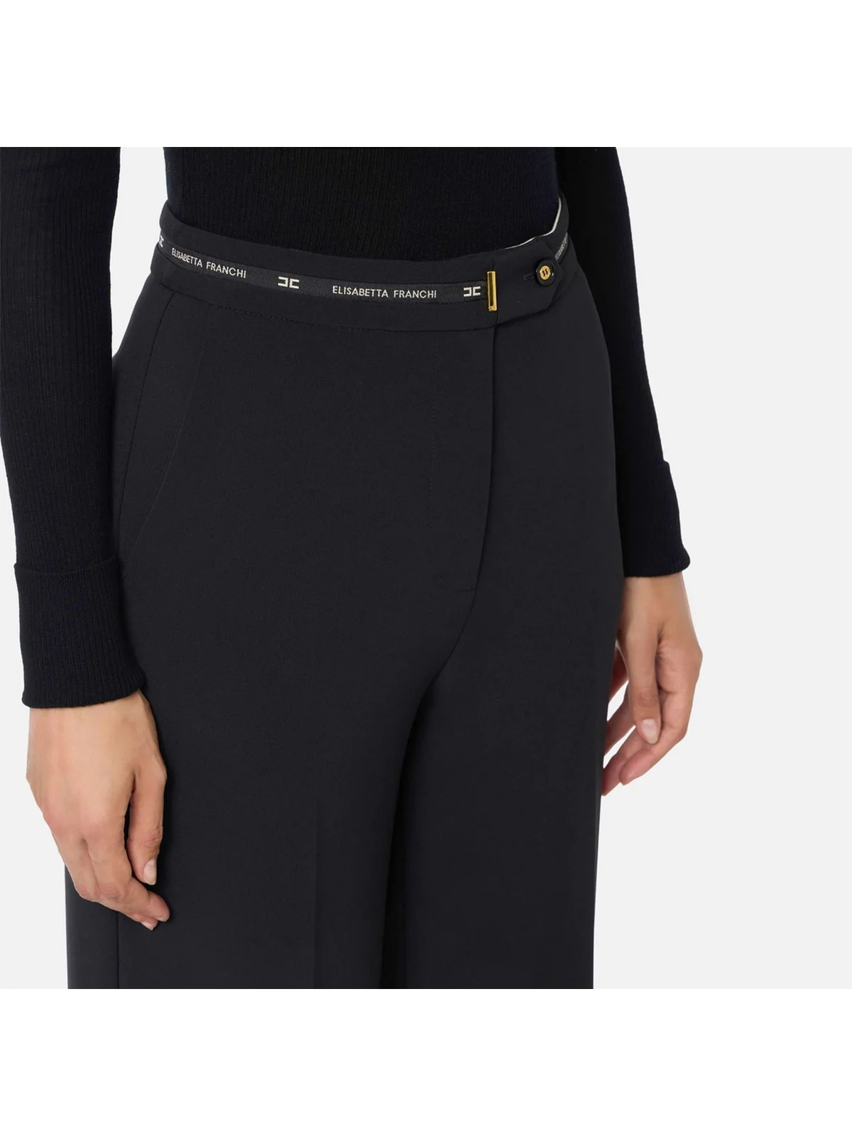 ELISABETTA FRANCHI Pantalone Donna PA10356E2 110 Nero - Image 2