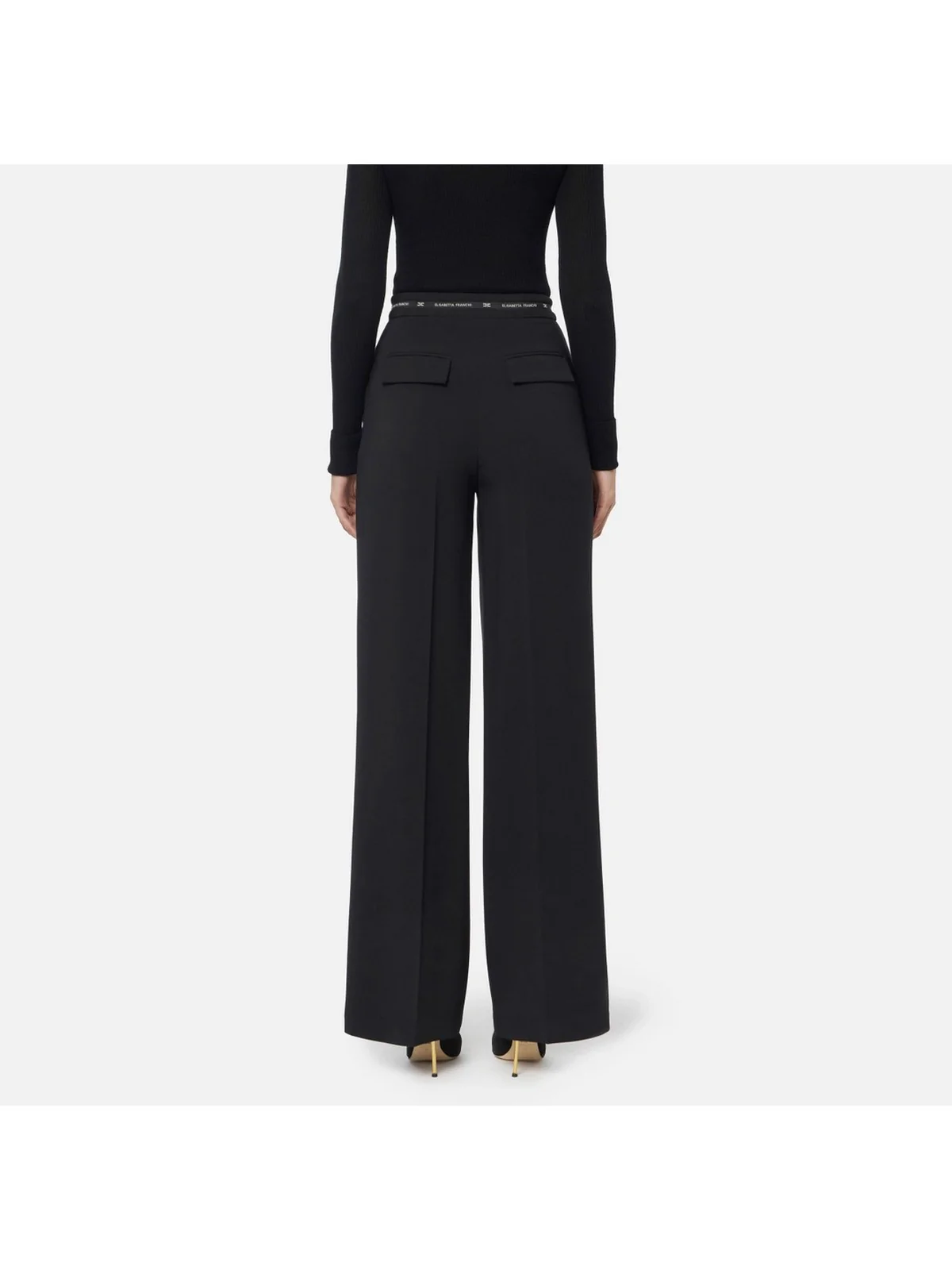 ELISABETTA FRANCHI Pantalone Donna PA10356E2 110 Nero - Image 3