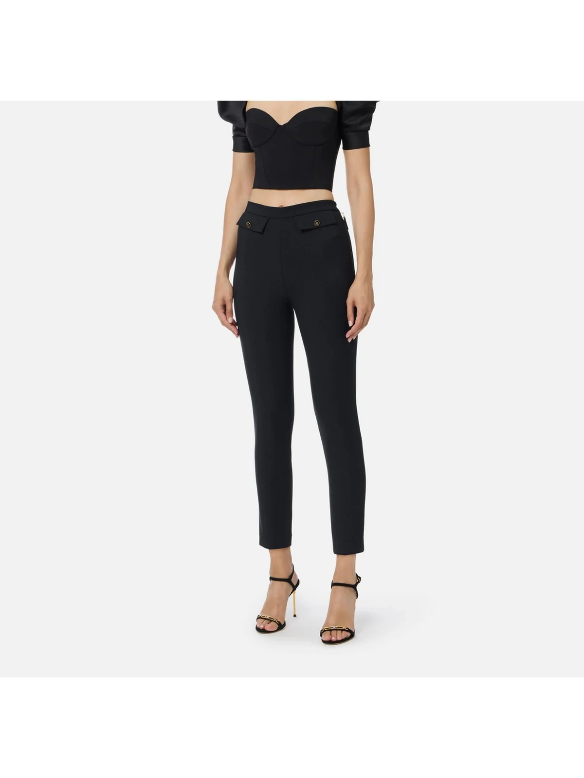 ELISABETTA FRANCHI Pantalone Donna  PA12056E2 110 Nero - Image 2