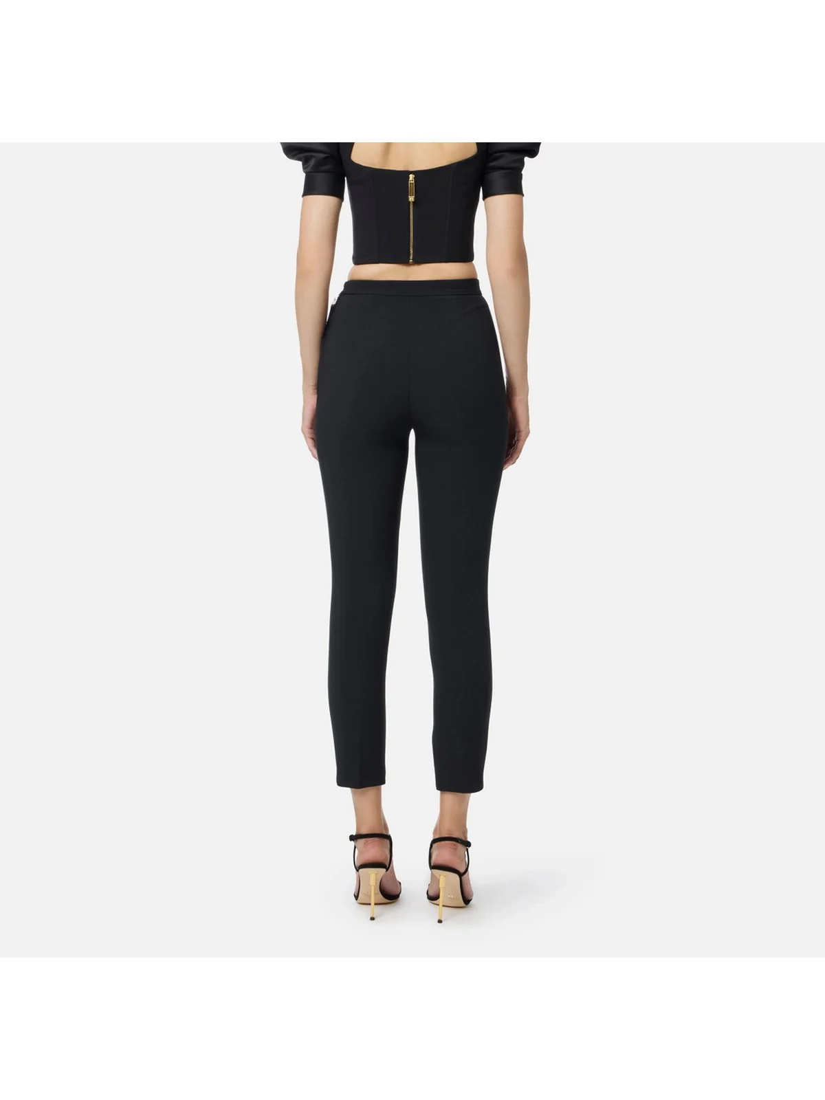 ELISABETTA FRANCHI Pantalone Donna  PA12056E2 110 Nero - Image 4