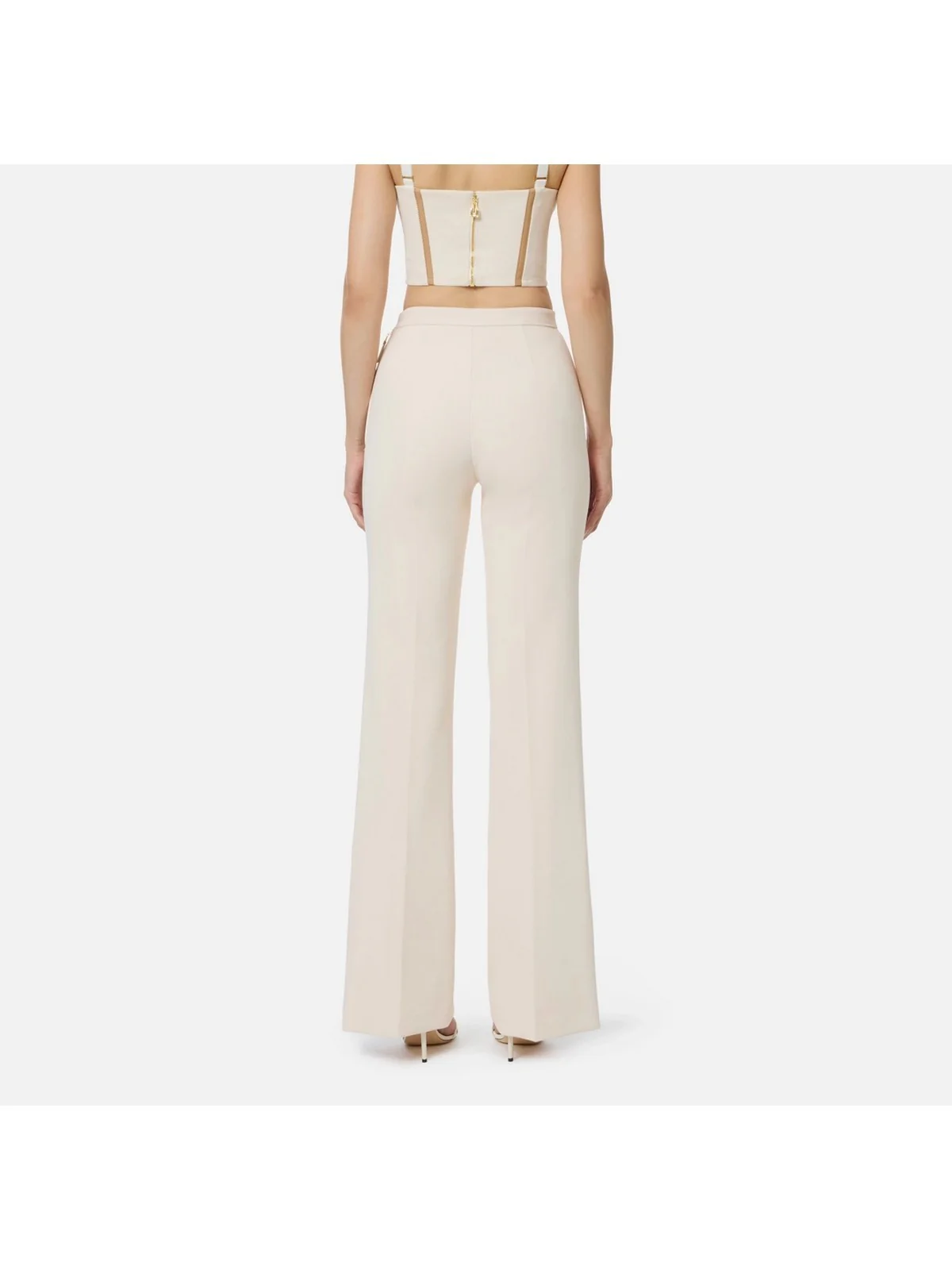 ELISABETTA FRANCHI Pantalone Donna  PA12156E2 DZ9 MILK - Image 6