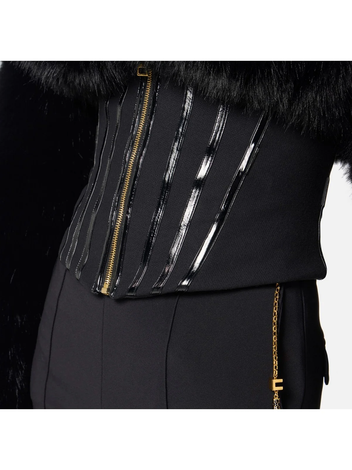 ELISABETTA FRANCHI Pantalone Donna  PA14157E2 110 Nero - Image 5