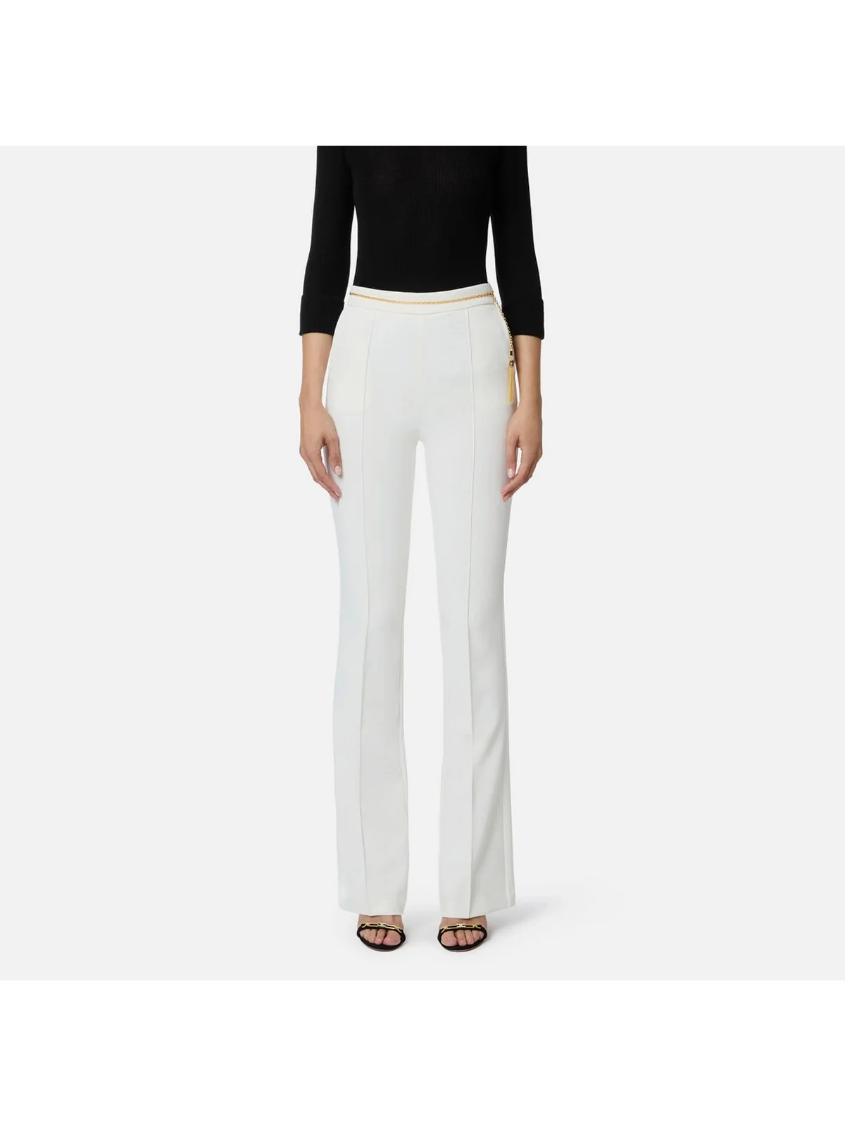 ELISABETTA FRANCHI Pantalone Donna PA14157E2 360 Avorio - Image 2