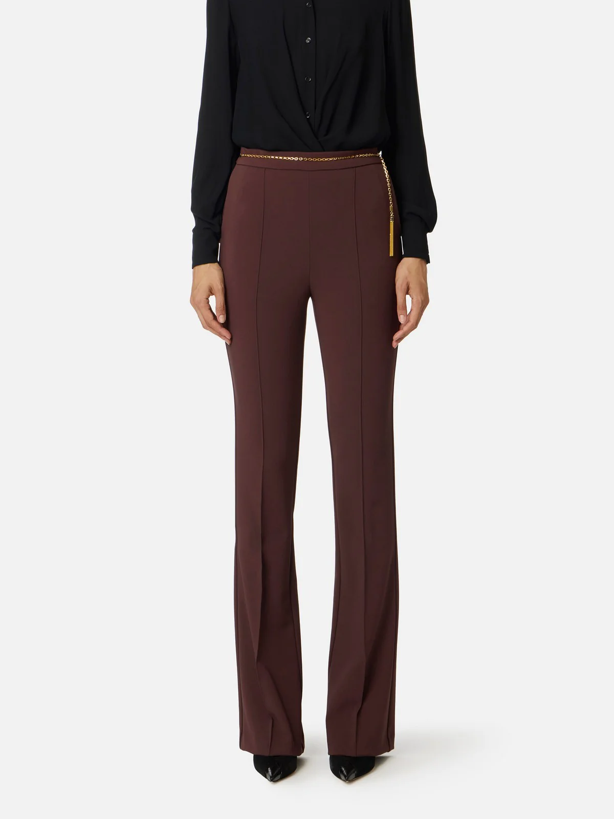 ELISABETTA FRANCHI Pantalone Donna  PA14157E2 EA4 MERLOT - Image 2