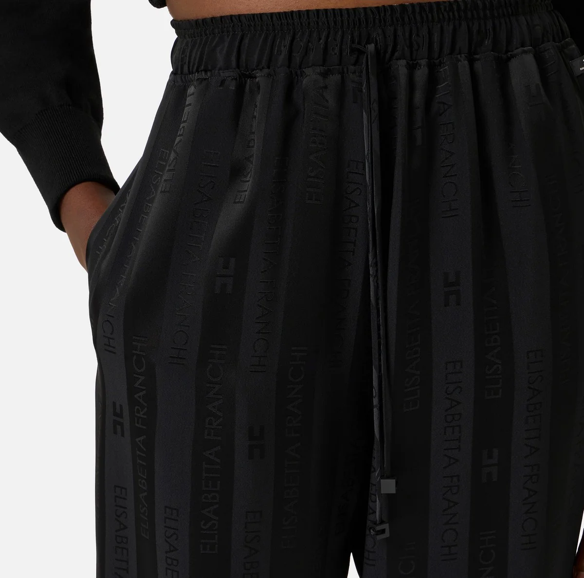ELISABETTA FRANCHI Pantalone Donna  PA15661E2 110 Nero - Image 2