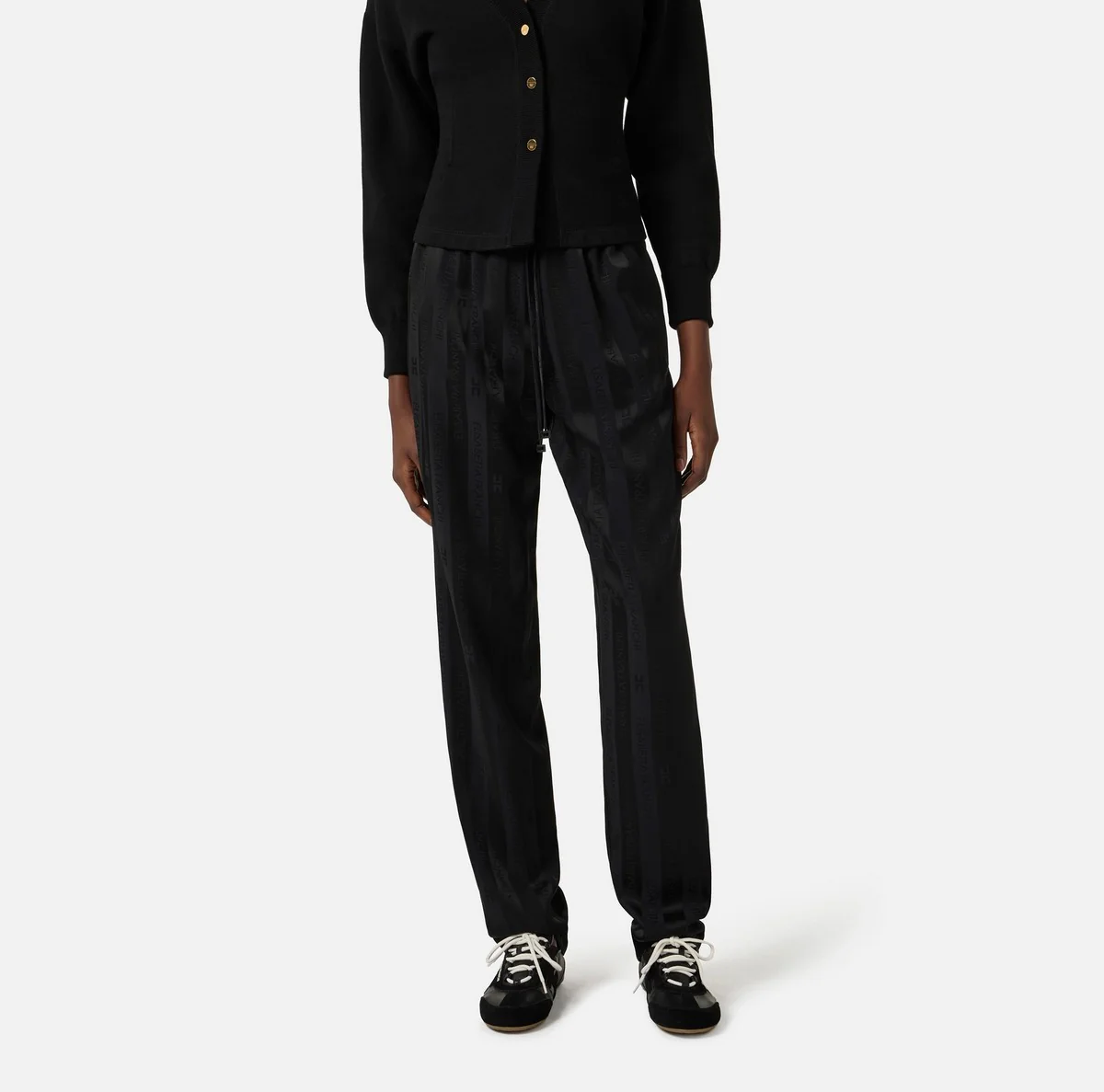 ELISABETTA FRANCHI Pantalone Donna  PA15661E2 110 Nero - Image 3