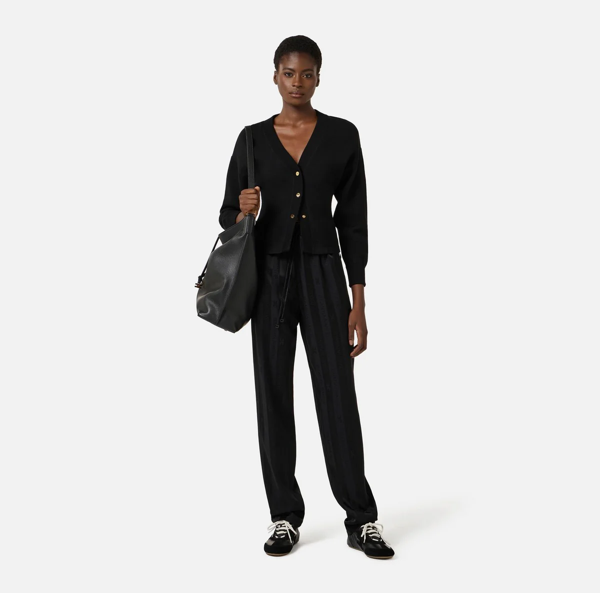 ELISABETTA FRANCHI Pantalone Donna  PA15661E2 110 Nero - Image 4
