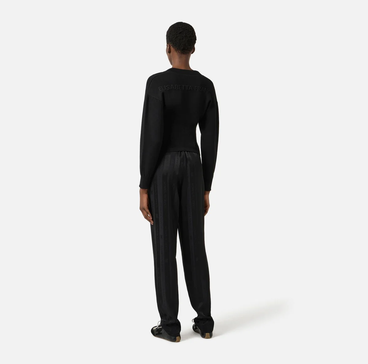 ELISABETTA FRANCHI Pantalone Donna  PA15661E2 110 Nero - Image 5