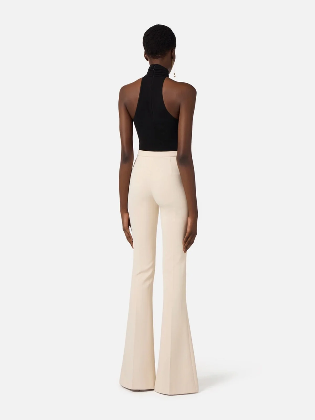 ELISABETTA FRANCHI Pantalone Donna  PA15961E2 E84 BURRO/NERO - Image 2