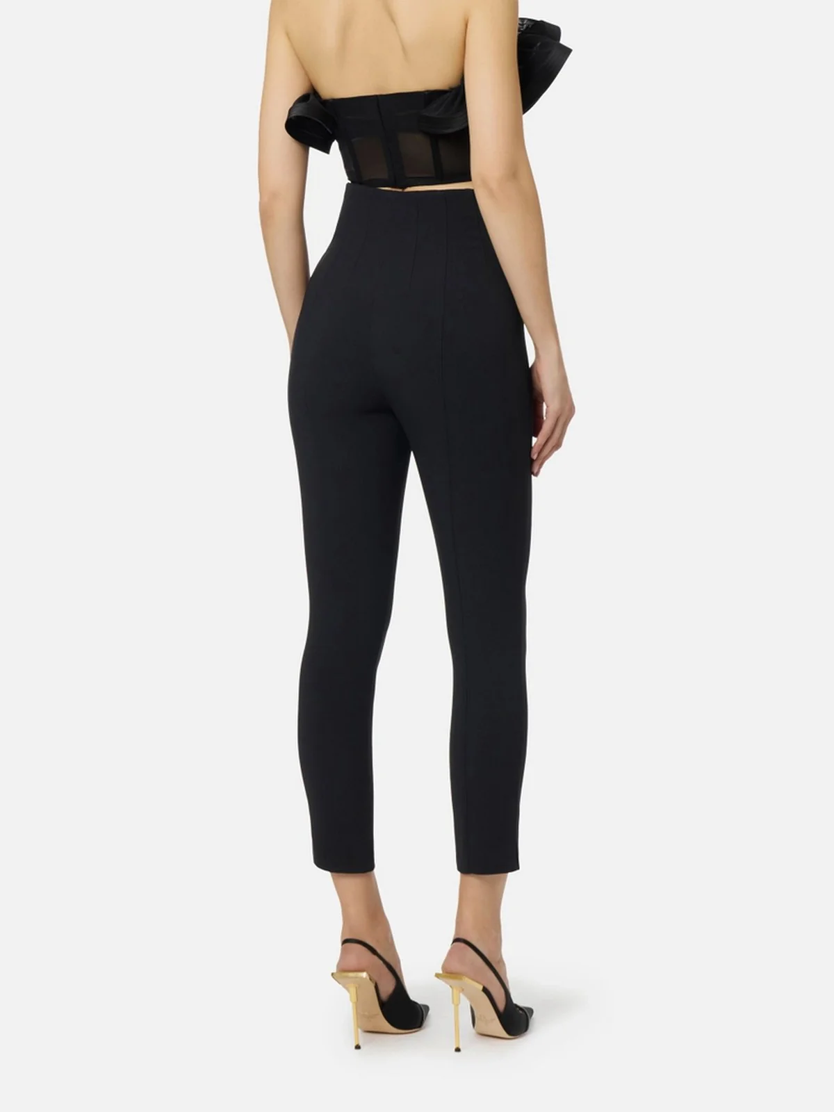 ELISABETTA FRANCHI Pantalone Donna  PA16361E2 110 Nero - Image 2