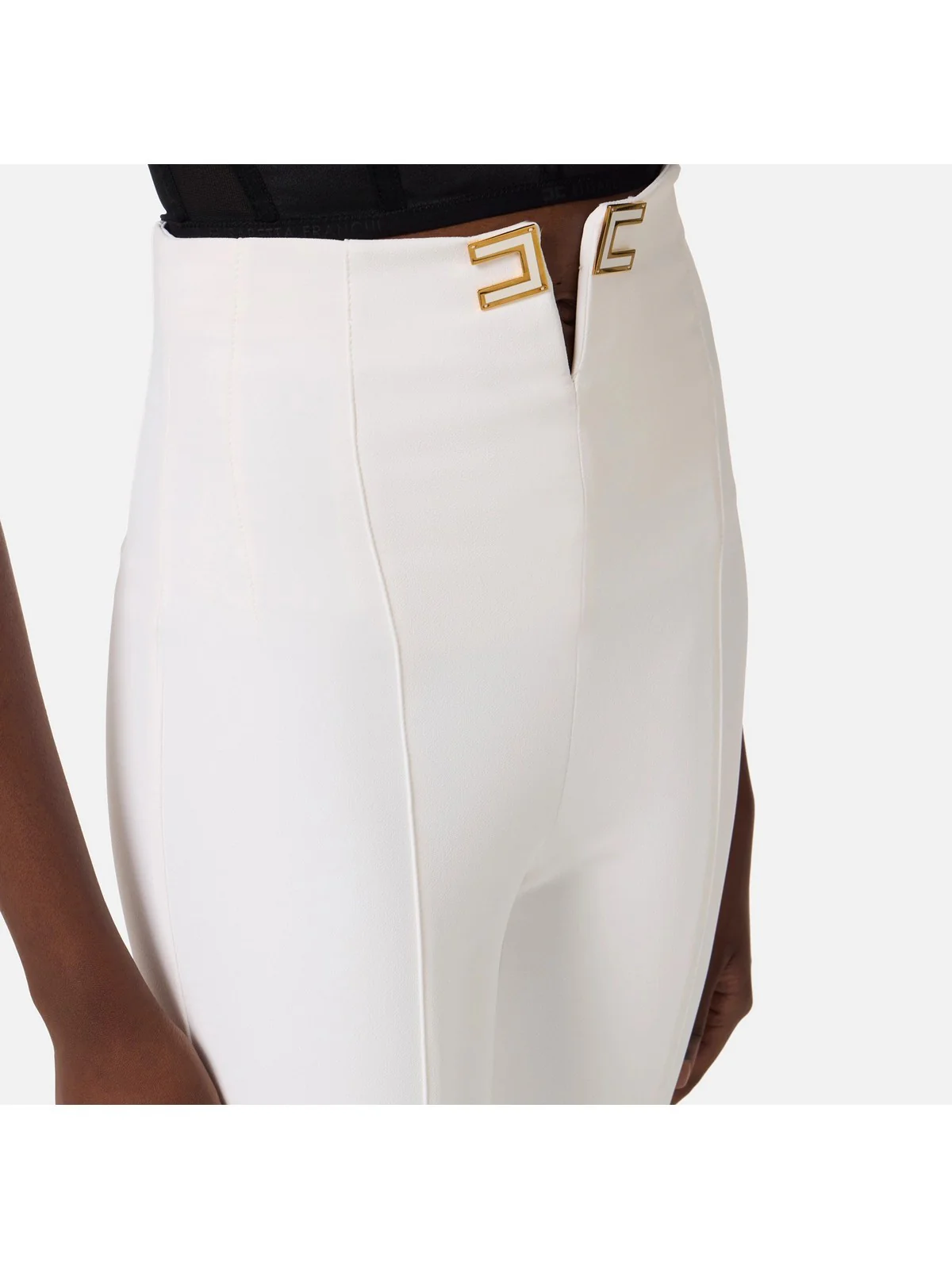 ELISABETTA FRANCHI Pantalone Donna  PA16361E2 360 Avorio - Image 2