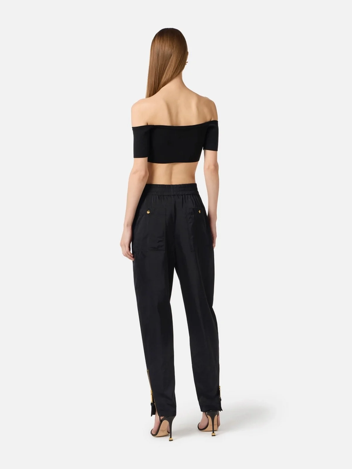 ELISABETTA FRANCHI Pantalone Donna PA16461E2 110 Nero - Image 2