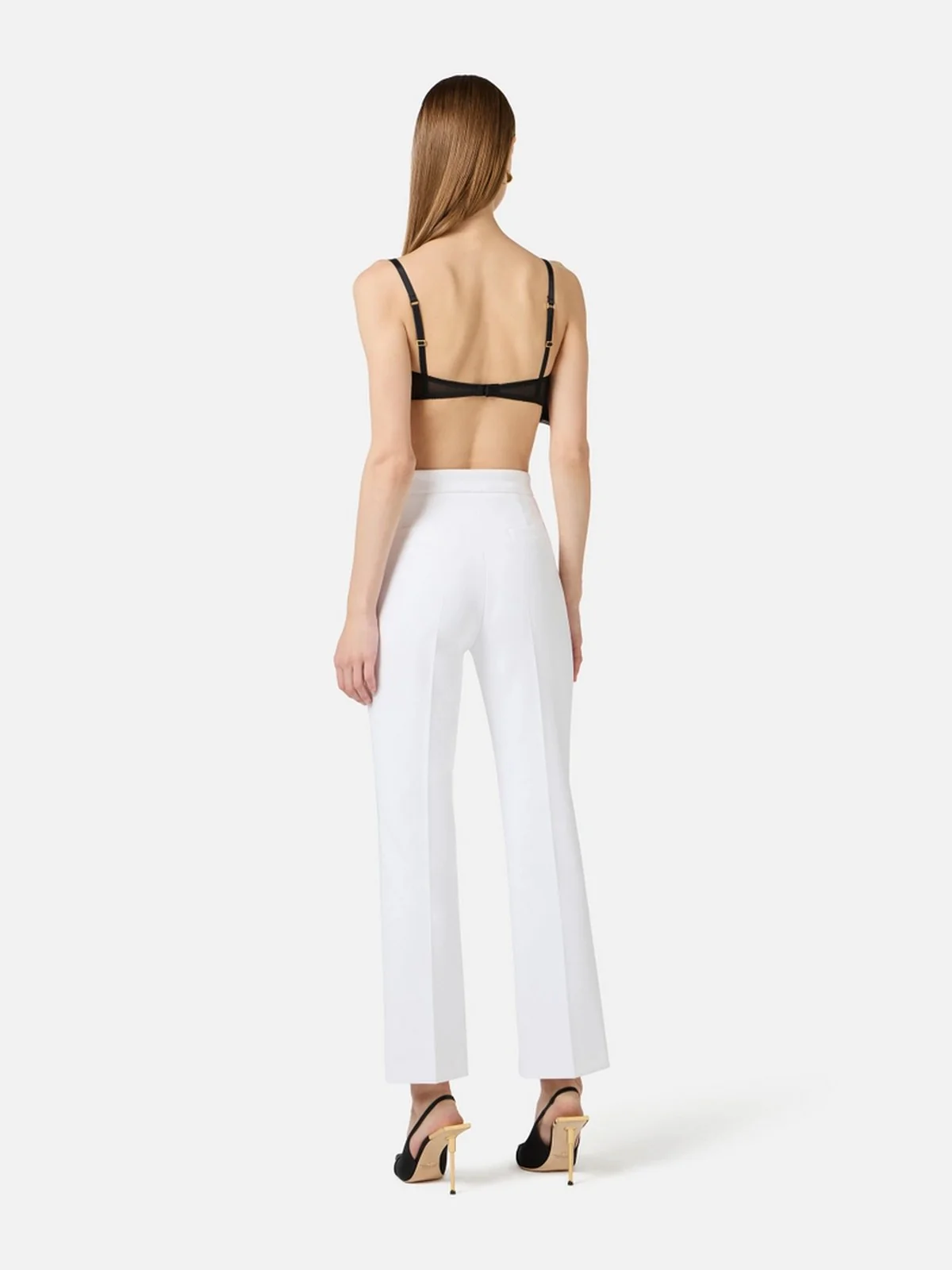 ELISABETTA FRANCHI Pantalone Donna  PA16861E2 360 Avorio - Image 2