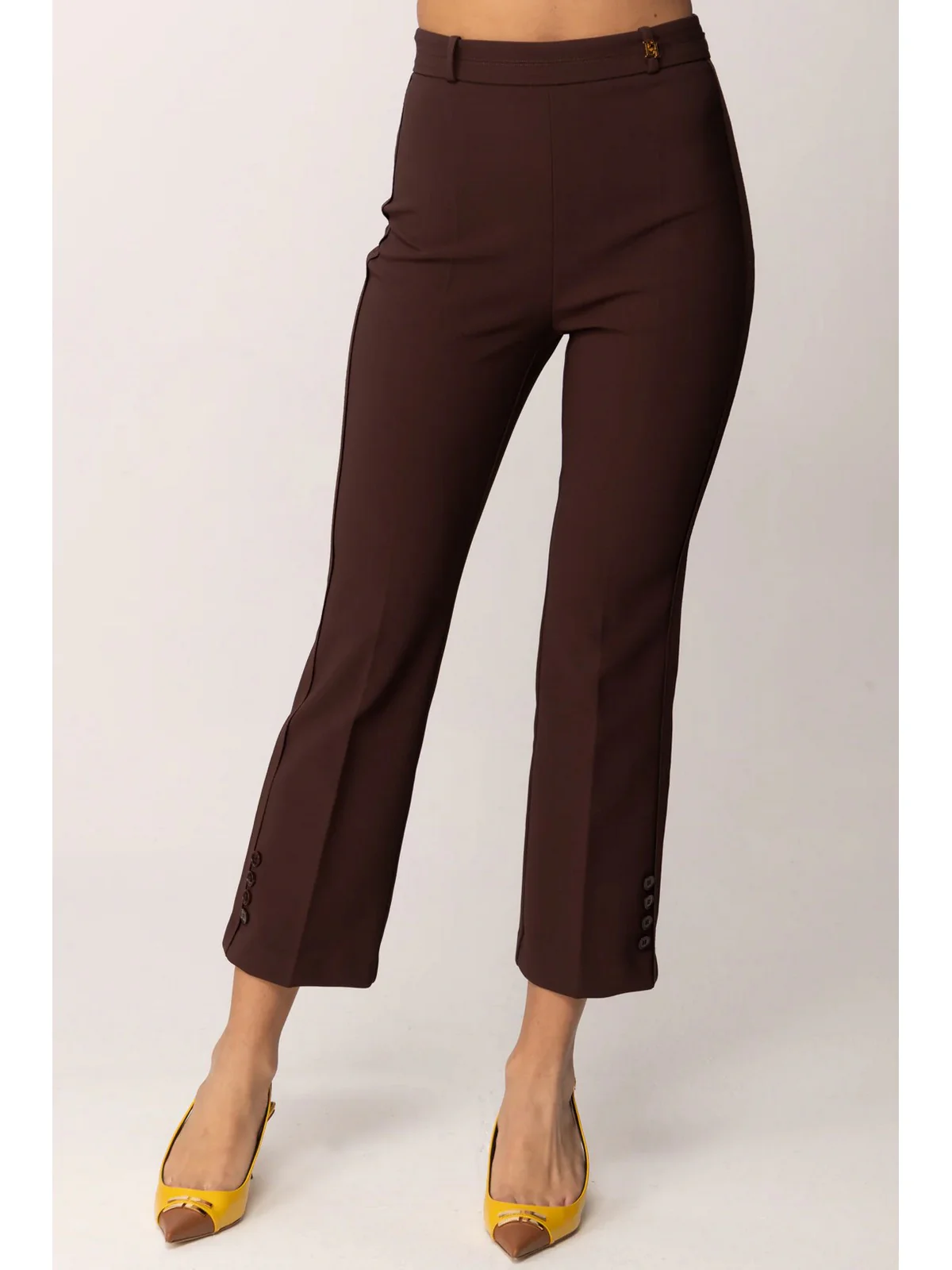 ELISABETTA FRANCHI Pantalone Donna  PA16861E2 644 CACAO - Image 2