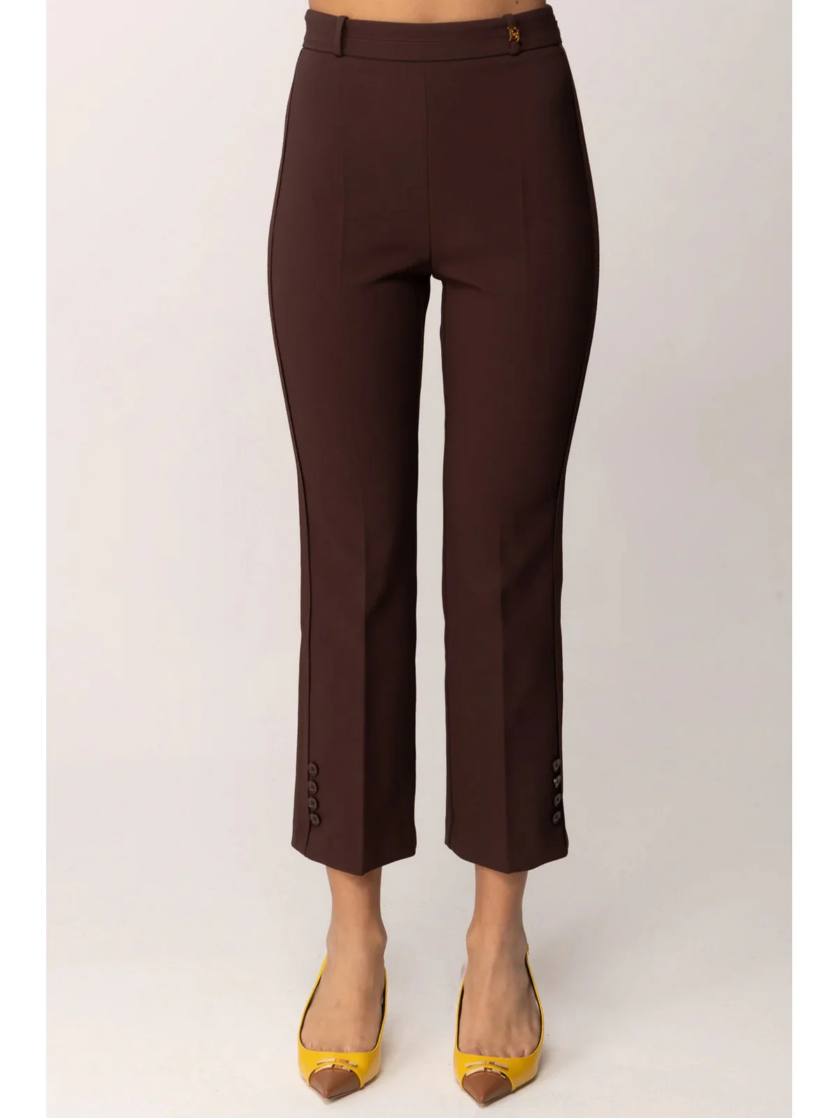 ELISABETTA FRANCHI Pantalone Donna  PA16861E2 644 CACAO - Image 3