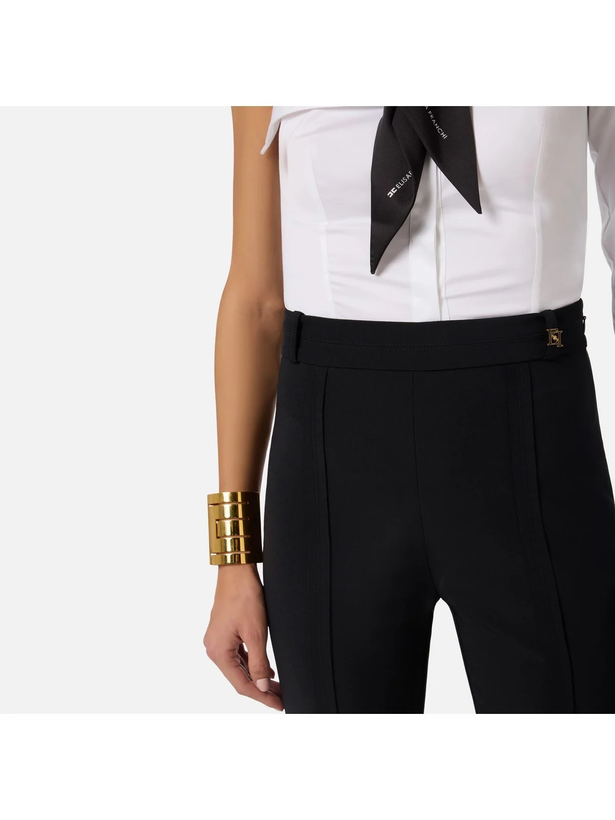 ELISABETTA FRANCHI Pantalone Donna  PA16961E2 110 Nero - Image 2