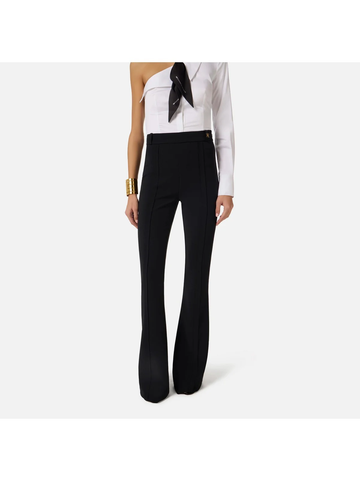 ELISABETTA FRANCHI Pantalone Donna  PA16961E2 110 Nero - Image 3