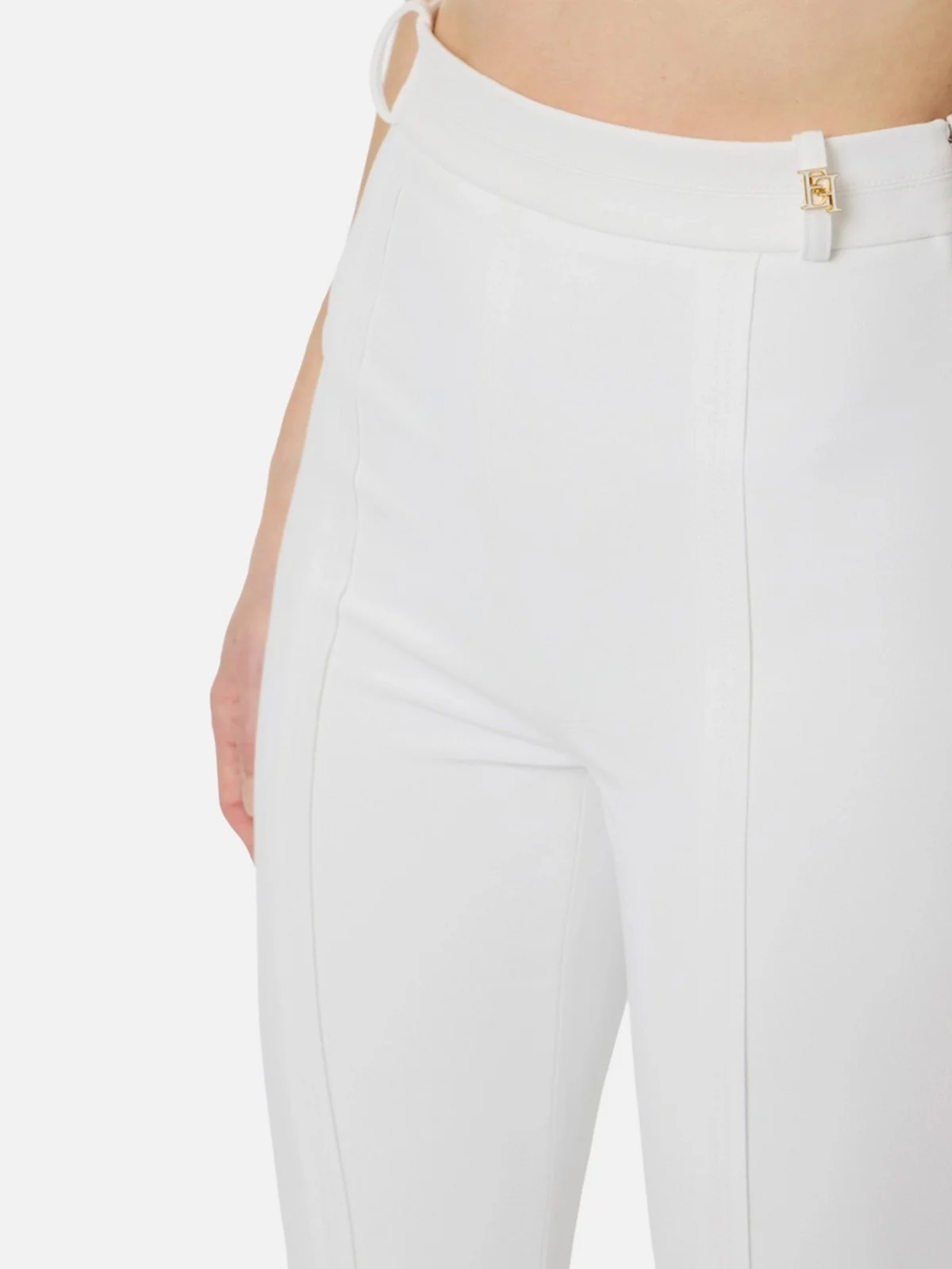 ELISABETTA FRANCHI Pantalone Donna  PA16961E2 360 Avorio - Image 3