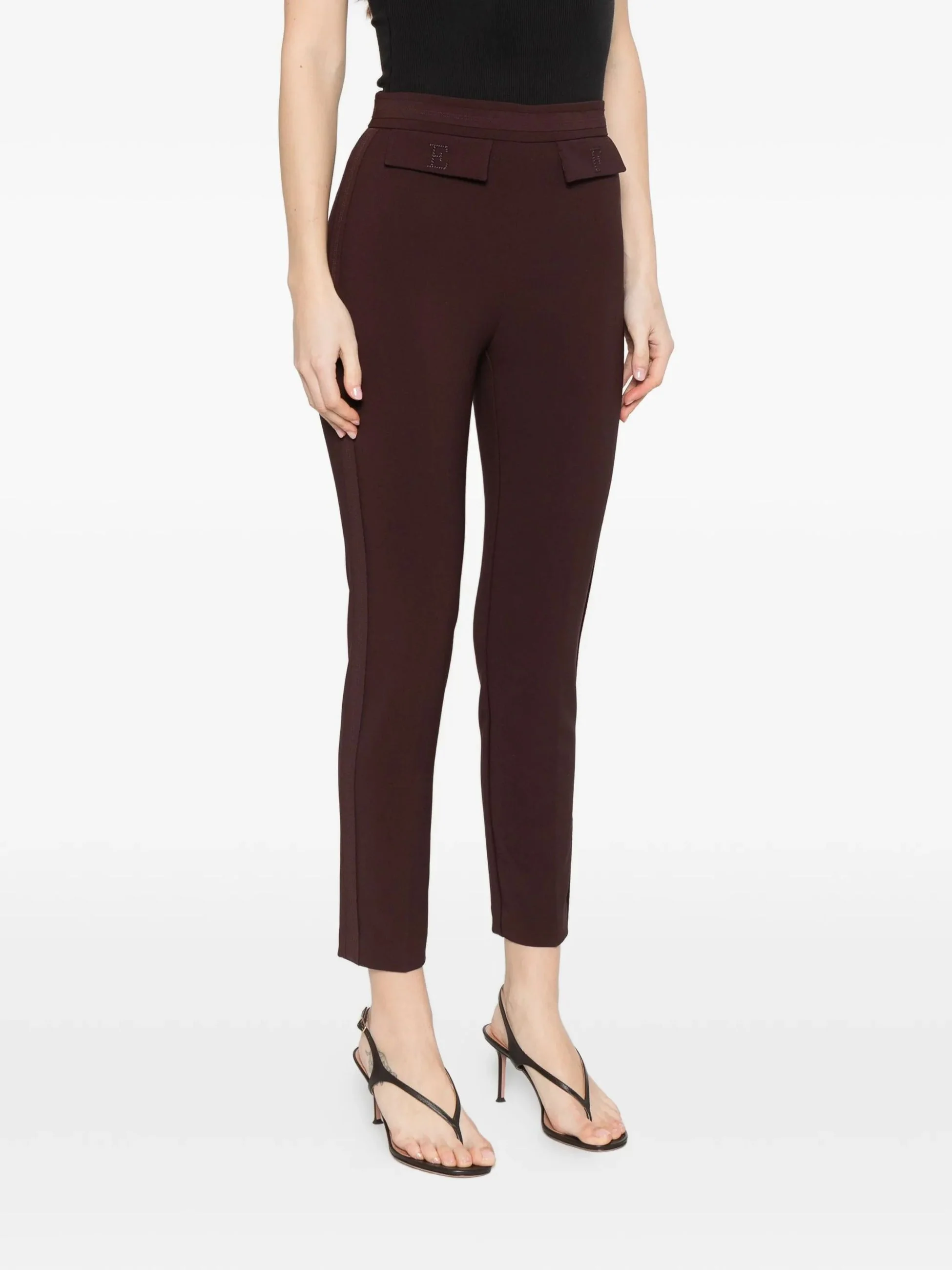 ELISABETTA FRANCHI Pantalone Donna  PA17061E2 644 CACAO - Image 2