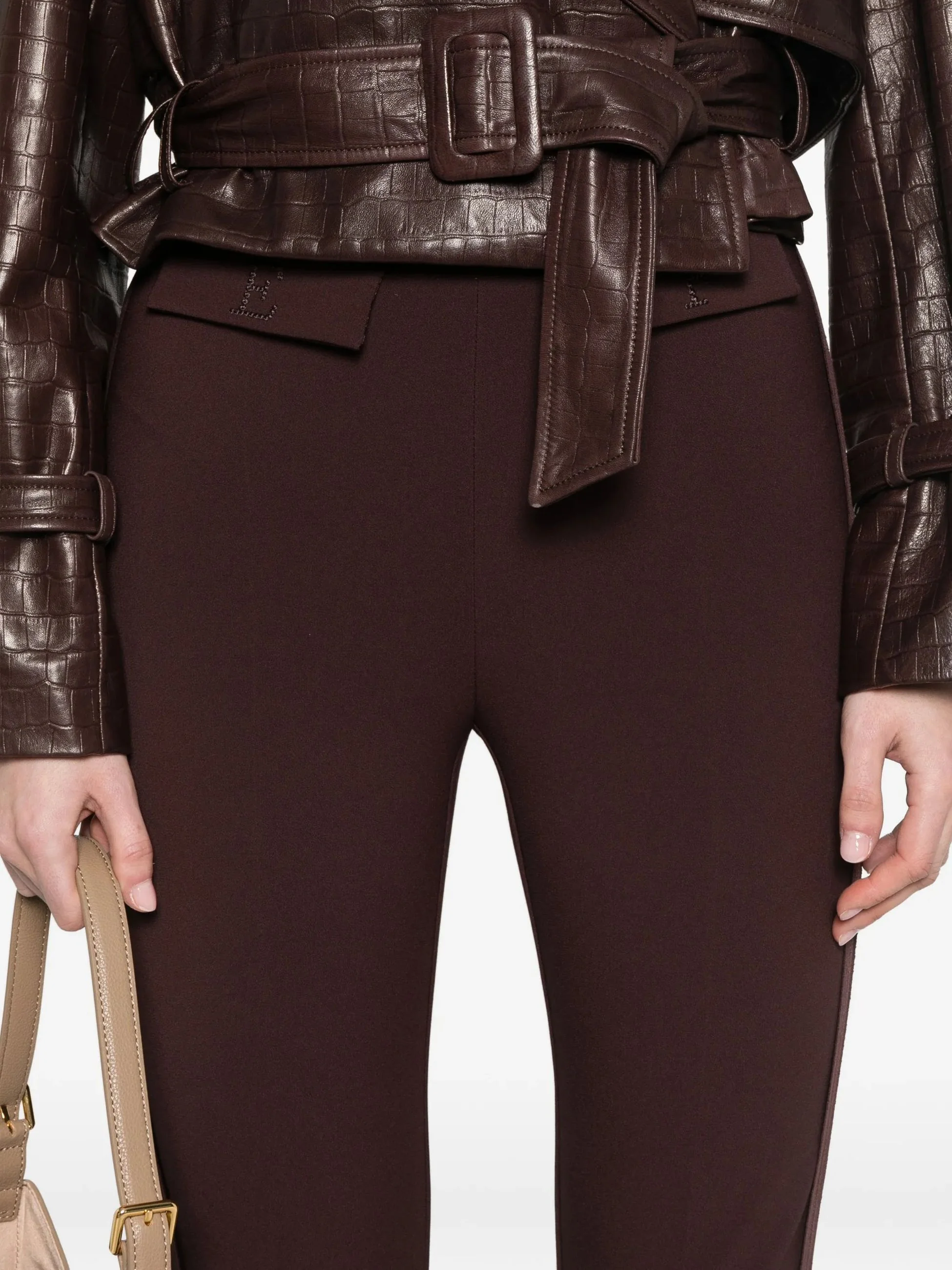 ELISABETTA FRANCHI Pantalone Donna  PA17061E2 644 CACAO - Image 4