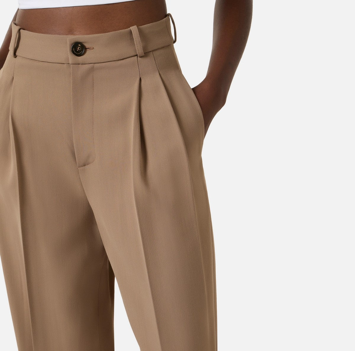 ELISABETTA FRANCHI Pantalone Donna  PA17661E2 229 ARGILLA - Image 3