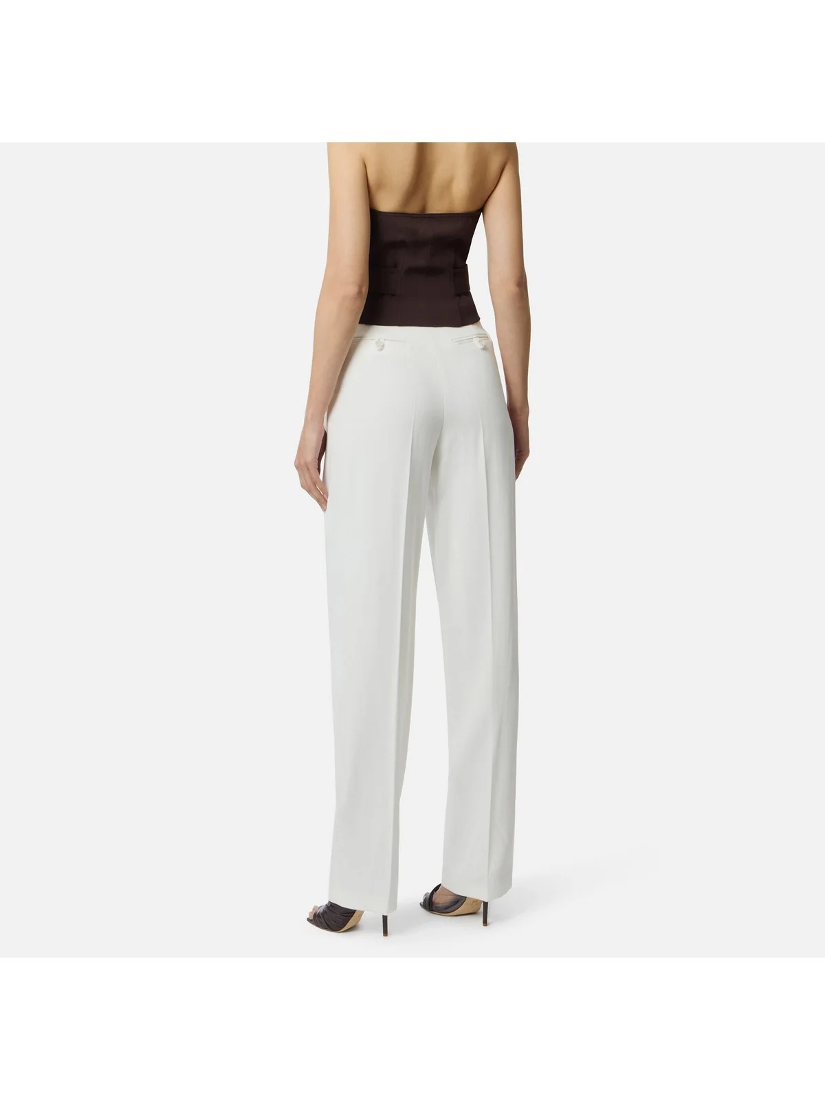 ELISABETTA FRANCHI Pantalone Donna PA17661E2 360 Avorio - Image 2