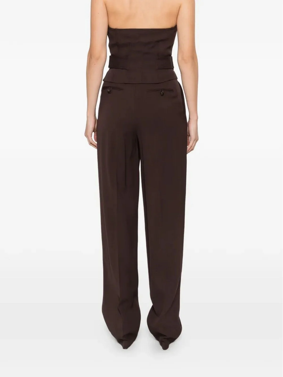 ELISABETTA FRANCHI Pantalone Donna  PA17661E2 644 CACAO - Image 4