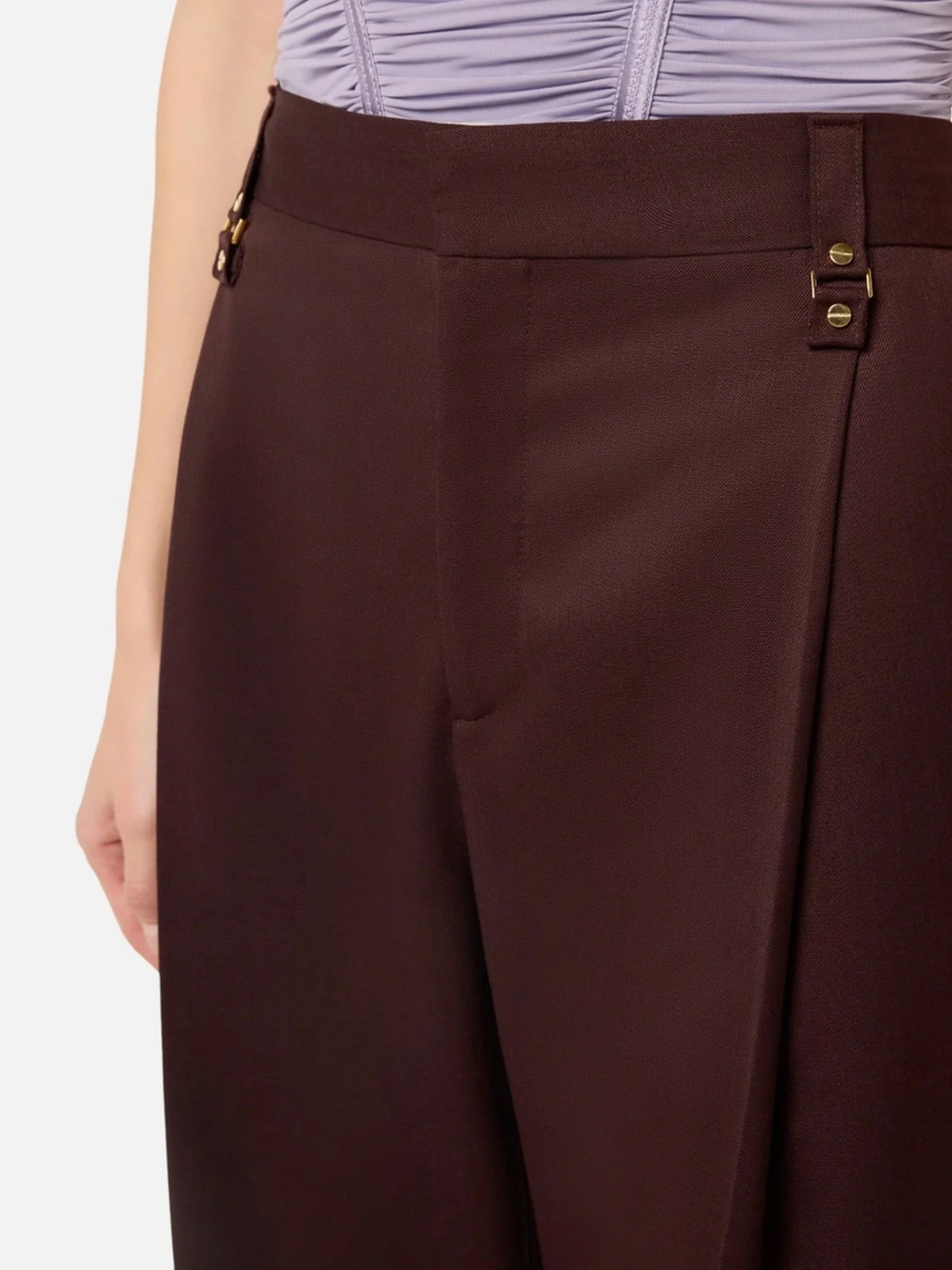 ELISABETTA FRANCHI Pantalone Donna  PA18162E2 644 CACAO - Image 2