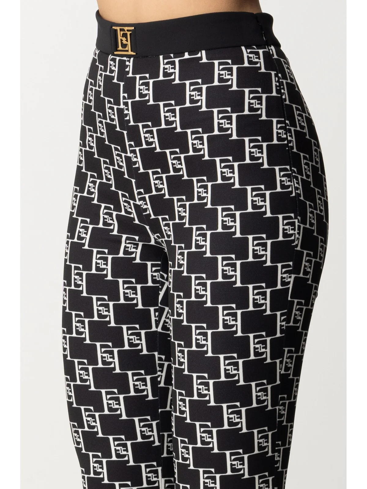ELISABETTA FRANCHI Pantalone Donna  PAS1441E2 685 Nero - Image 4