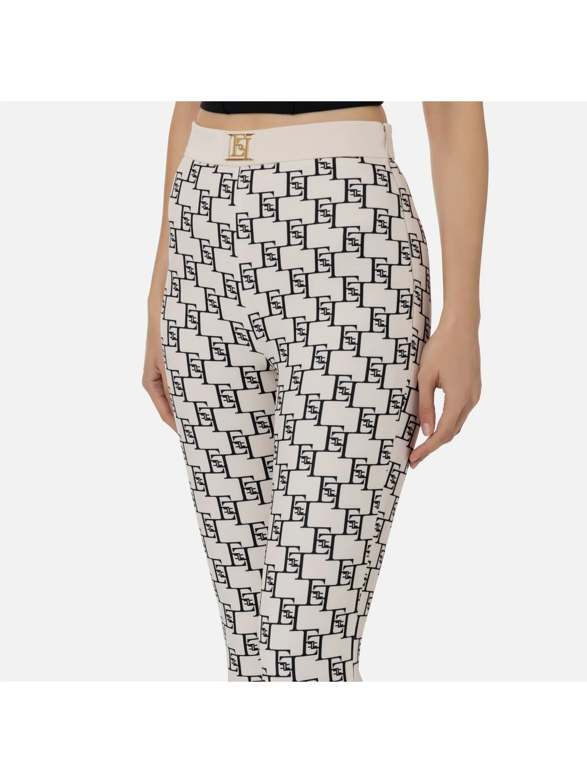 ELISABETTA FRANCHI Pantalone Donna  PAS1441E2 E84 Avorio - Image 5