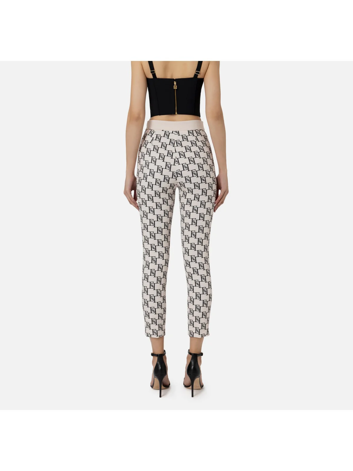 ELISABETTA FRANCHI Pantalone Donna  PAS1441E2 E84 Avorio - Image 6