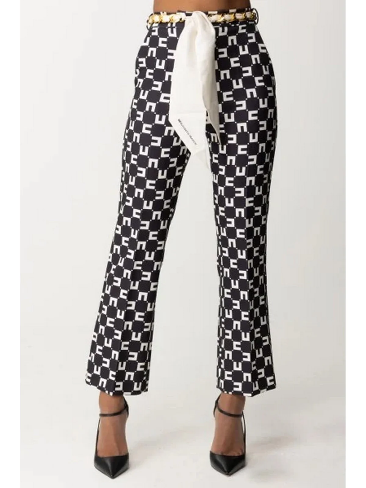 ELISABETTA FRANCHI Pantalone Donna  PAS1641E2 685 Nero - Image 3