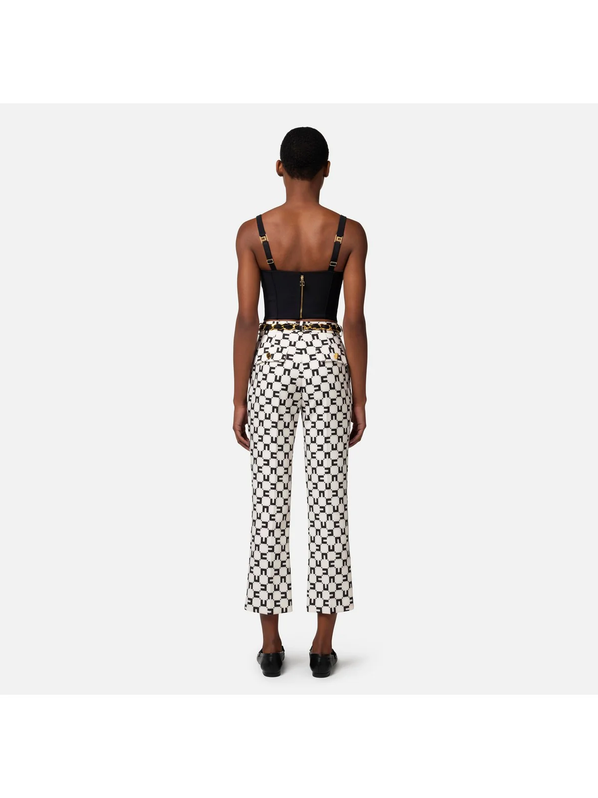 ELISABETTA FRANCHI Pantalone Donna  PAS1641E2 E84 Avorio - Image 4