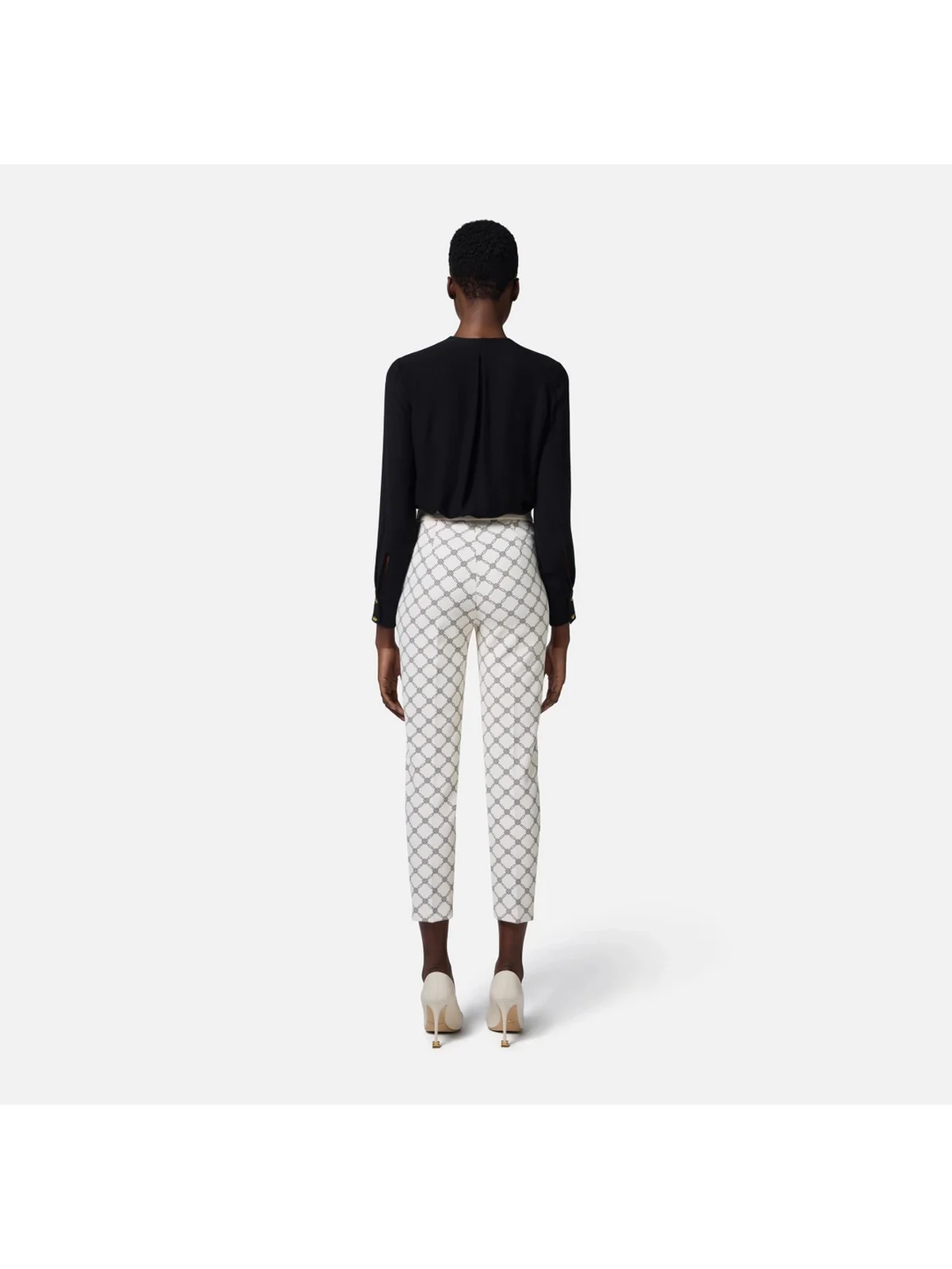 ELISABETTA FRANCHI Pantalone Donna  PAS7151E2-E84 Beige - Image 4