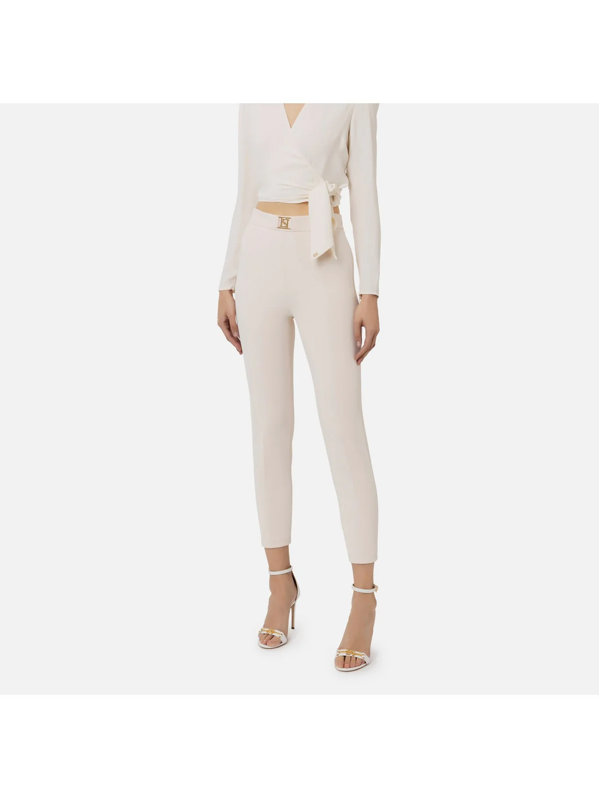 ELISABETTA FRANCHI Pantalone Donna  PAT1441E2 193 Avorio - Image 2