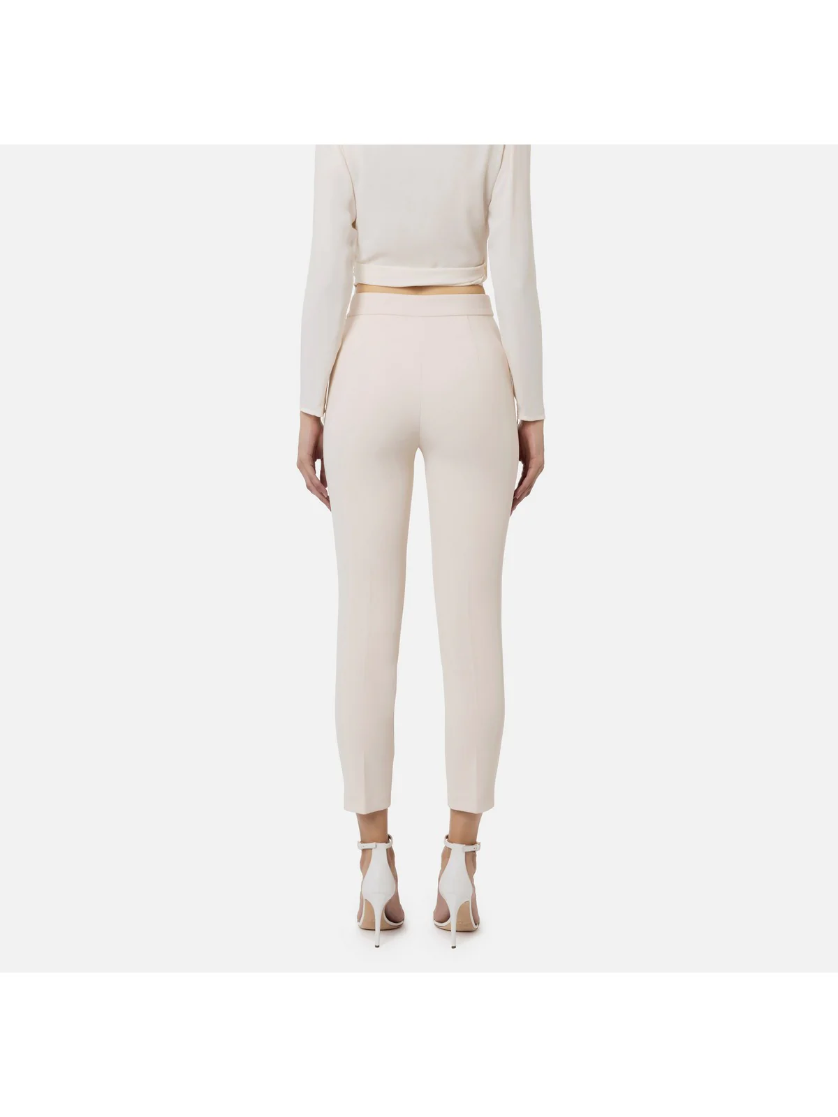 ELISABETTA FRANCHI Pantalone Donna  PAT1441E2 193 Avorio - Image 3