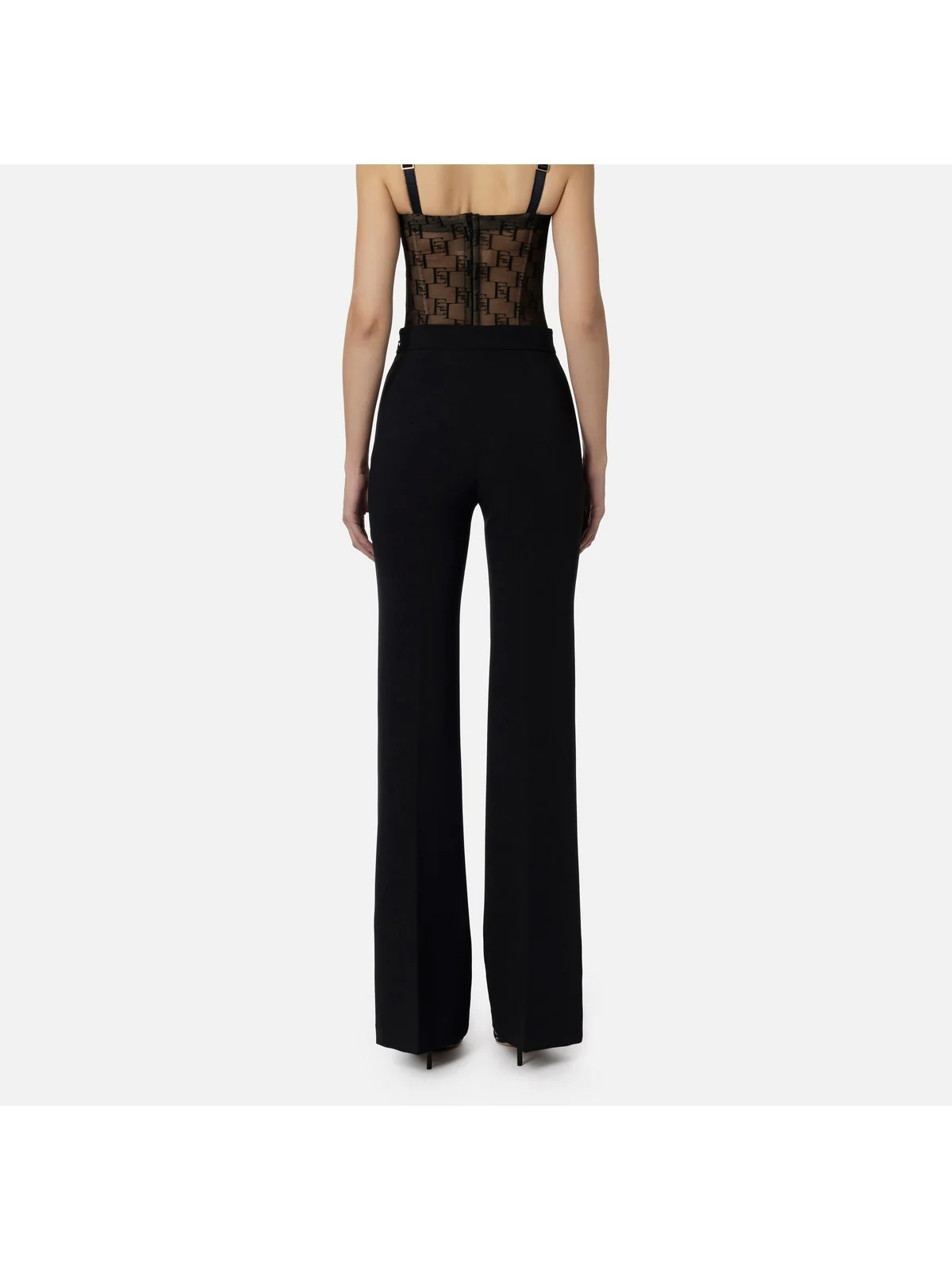 ELISABETTA FRANCHI Pantalone Donna  PAT1541E2 110 Nero - Image 3