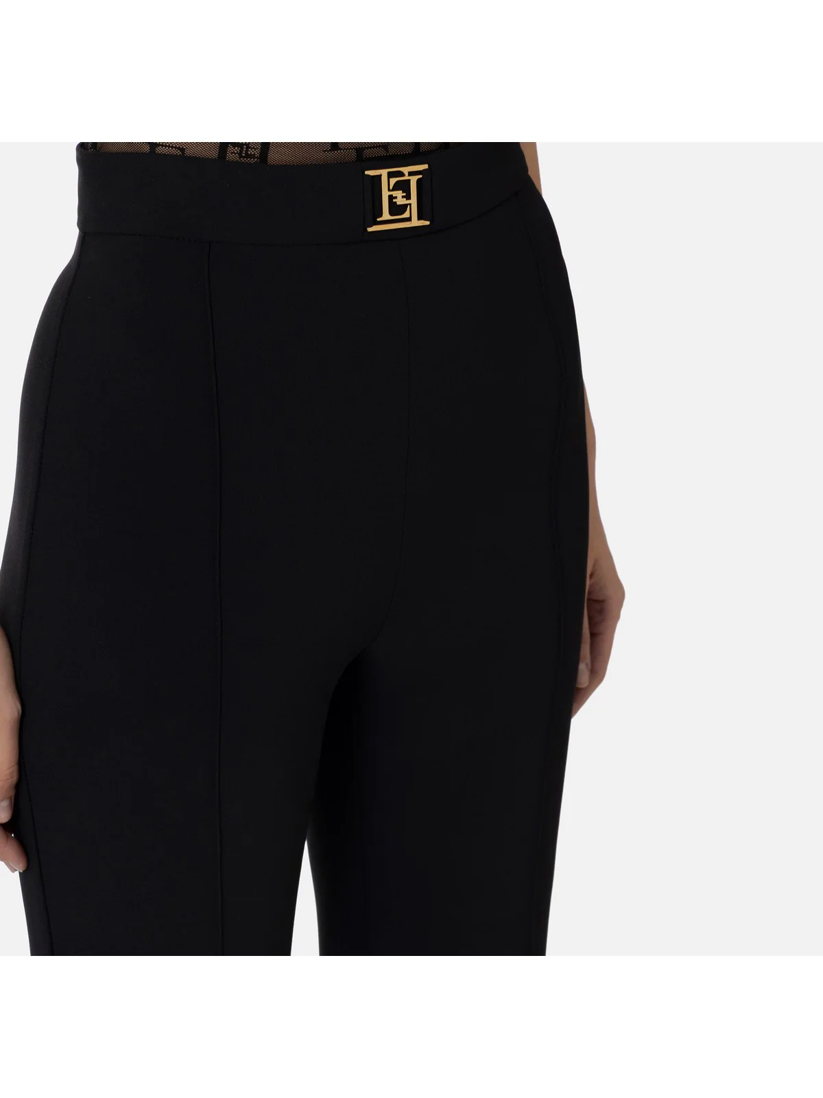ELISABETTA FRANCHI Pantalone Donna  PAT1541E2 110 Nero - Image 4