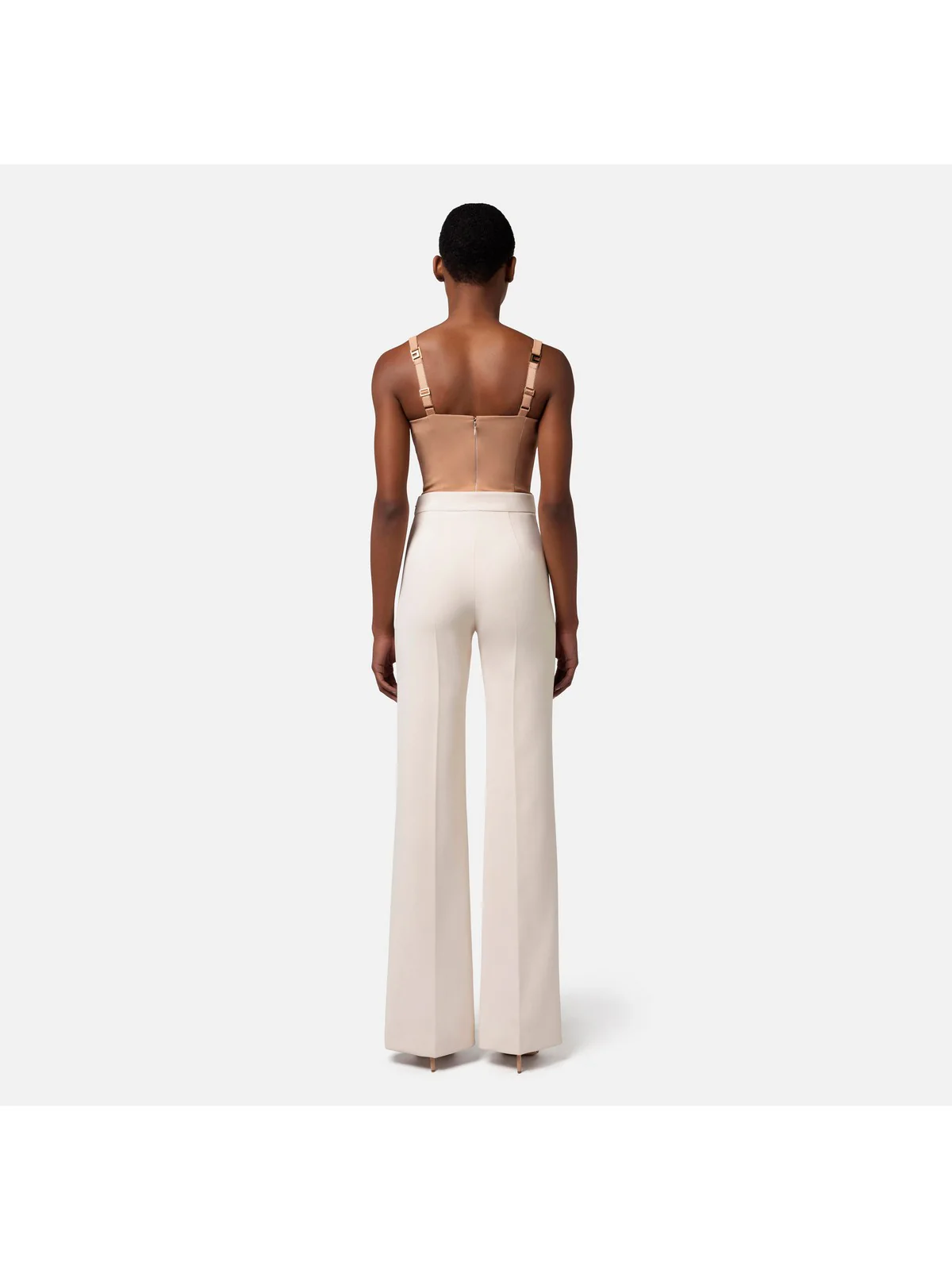 ELISABETTA FRANCHI Pantalone Donna  PAT1541E2 193 Avorio - Image 3