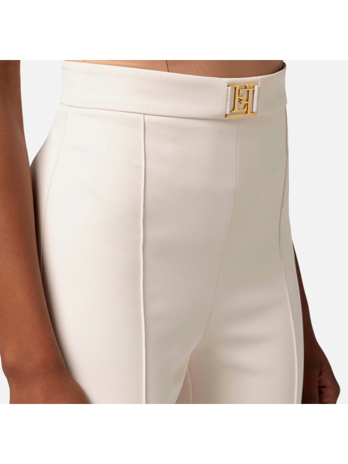 ELISABETTA FRANCHI Pantalone Donna  PAT1541E2 193 Avorio - Image 4