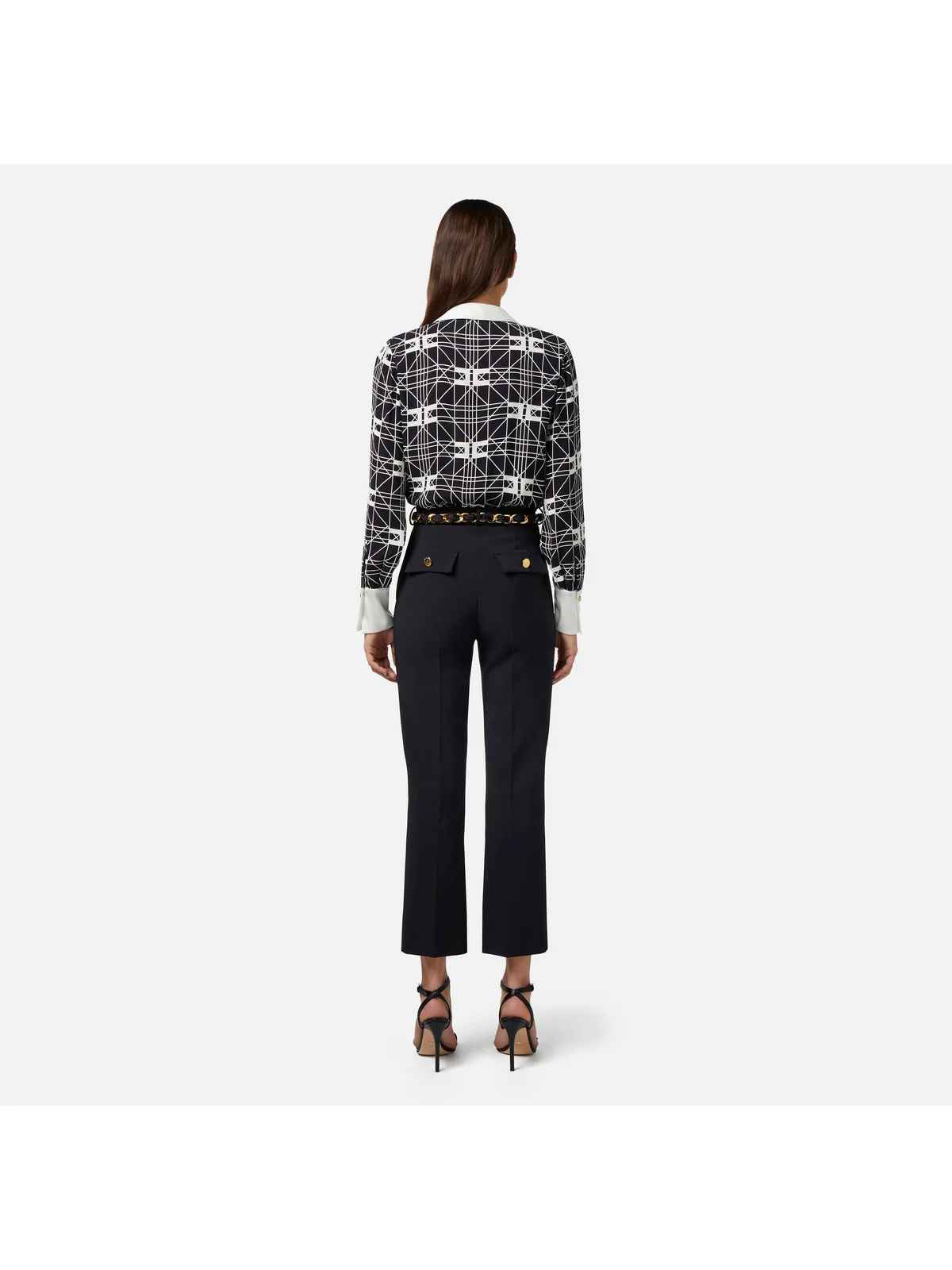 ELISABETTA FRANCHI Pantalone Donna  PAT1641E2 110 Nero - Image 3