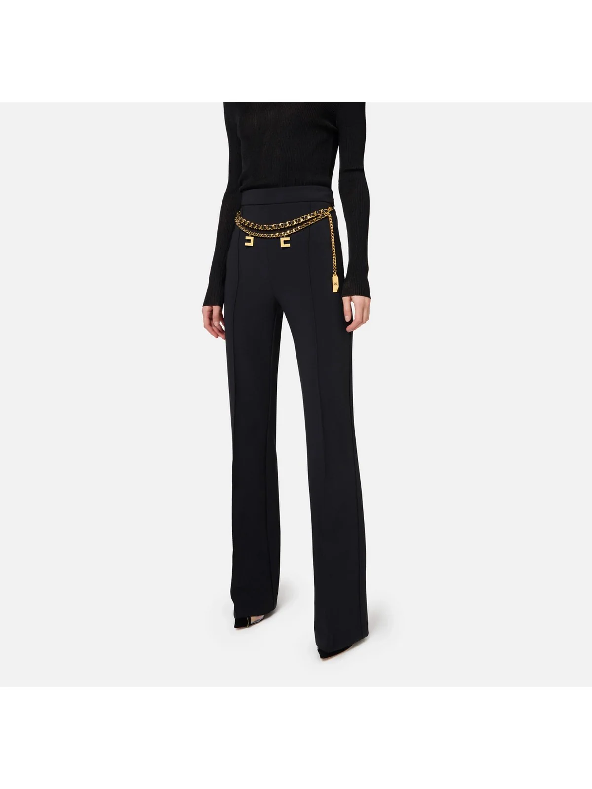 ELISABETTA FRANCHI Pantalone Donna  PAT3546E2 110 Nero - Image 3