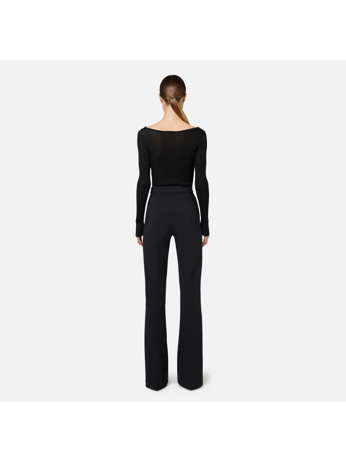 ELISABETTA FRANCHI Pantalone Donna  PAT3546E2 110 Nero - Image 5