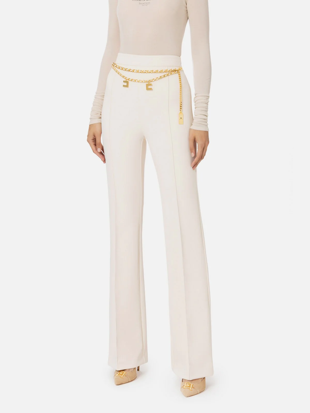 ELISABETTA FRANCHI Pantalone Donna  PAT3546E2 193 Bianco - Image 2