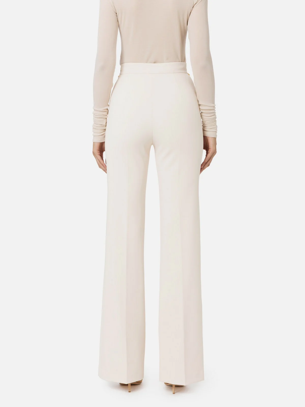 ELISABETTA FRANCHI Pantalone Donna  PAT3546E2 193 Bianco - Image 4
