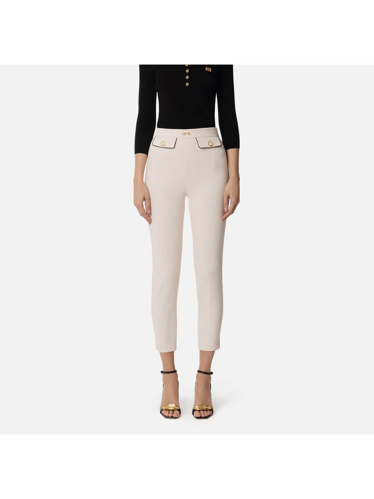 ELISABETTA FRANCHI Pantalone Donna PAT7151E2-E84 Beige - Image 2