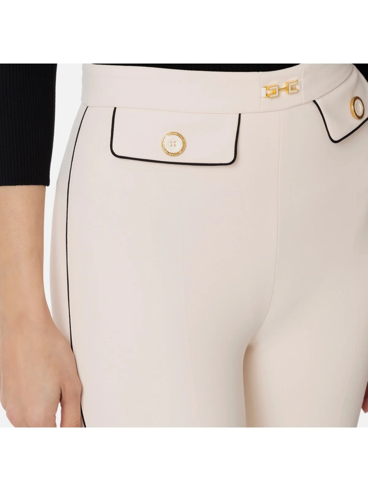 ELISABETTA FRANCHI Pantalone Donna PAT7151E2-E84 Beige - Image 3