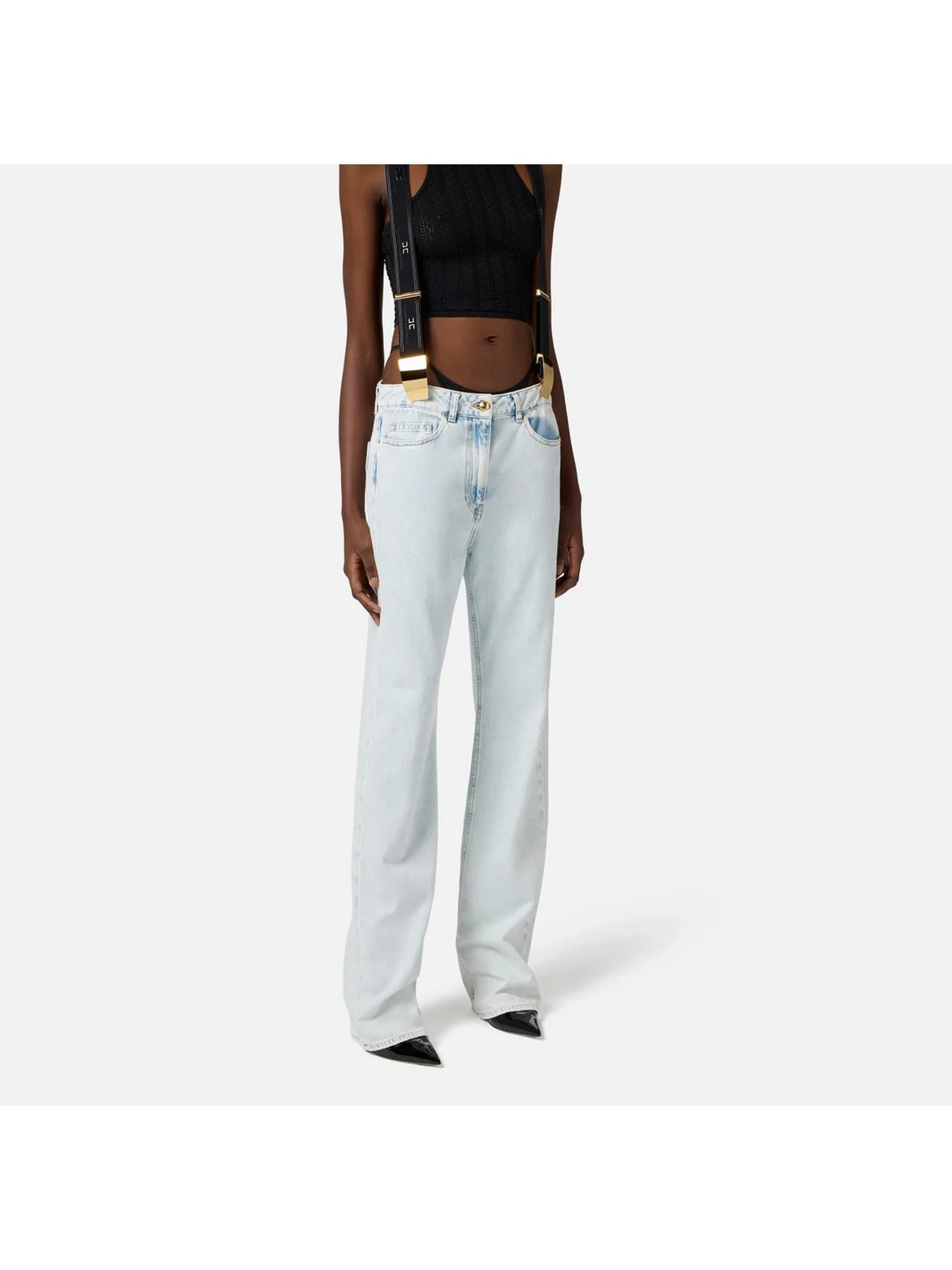 ELISABETTA FRANCHI Pantalone Donna  PJ97I52E2-192 Blu - Image 3